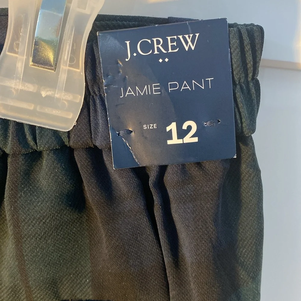 NWT! J CREW BLACKWATCH PLAID STRAIGHT LEG PANT SIZE 12 - Picture 3 of 8